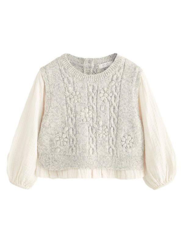 Next Next Pulover  boja pijeska / svijetlosiva