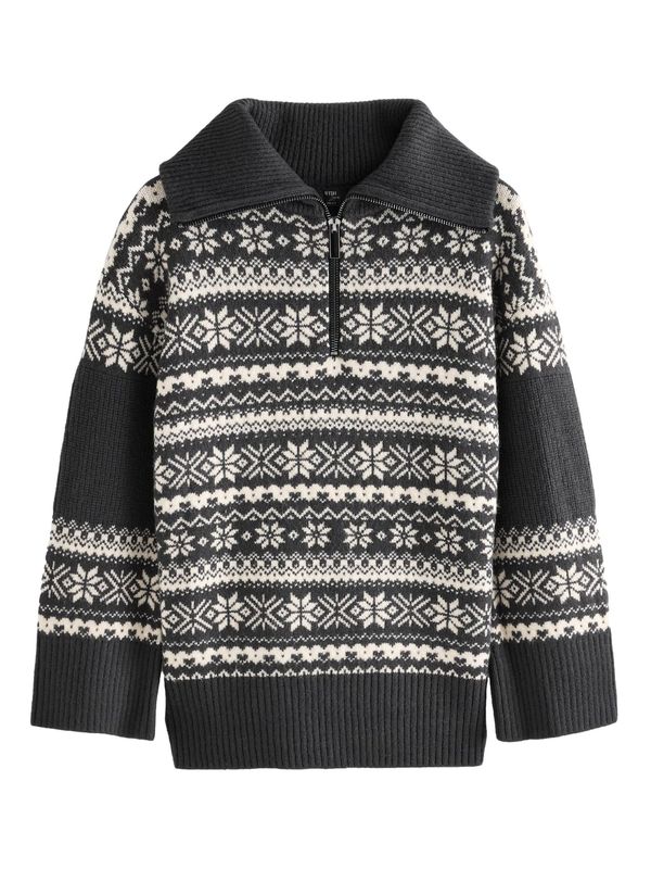 Next Next Pulover  crna / bijela