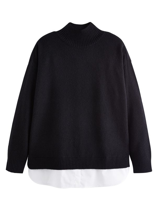 Next Next Pulover  crna / bijela