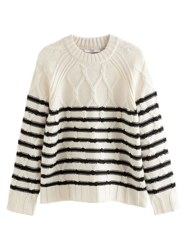Next Next Pulover  crna / bijela