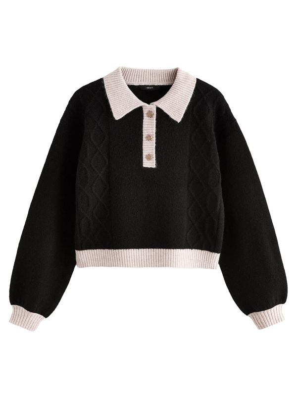 Next Next Pulover  crna / bijela