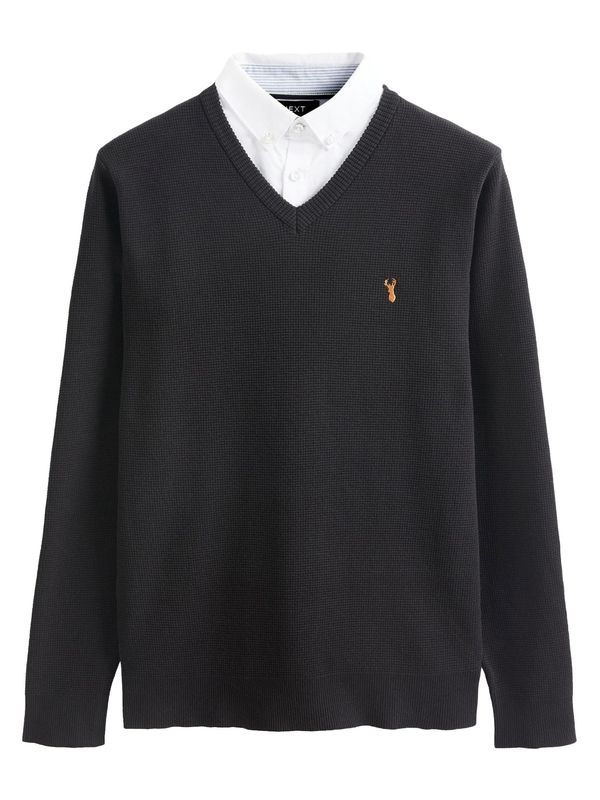 Next Next Pulover  crna / bijela