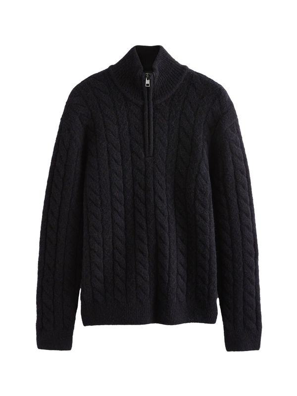 Next Next Pulover  crna melange