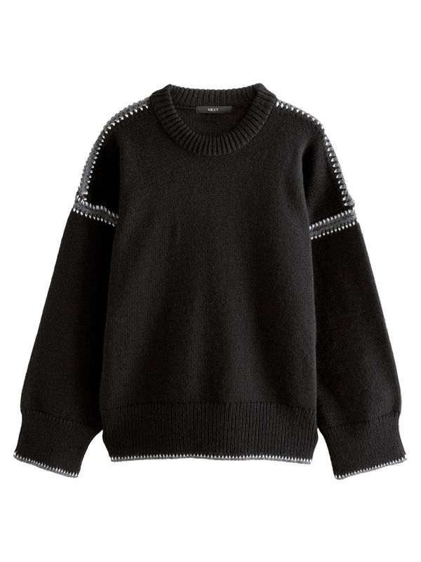 Next Next Pulover  crna / srebro