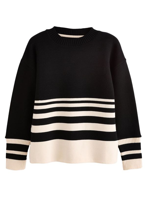 Next Next Pulover  ecru/prljavo bijela / crna