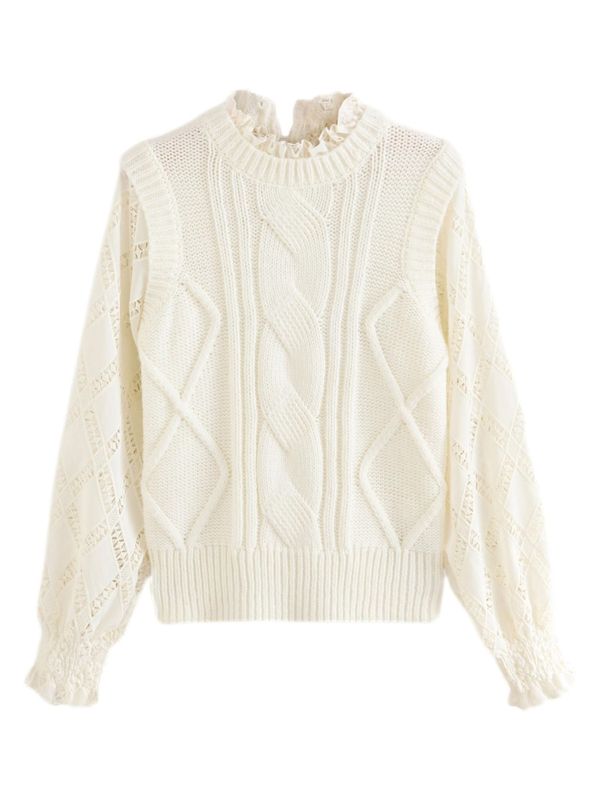 Next Next Pulover  ecru/prljavo bijela