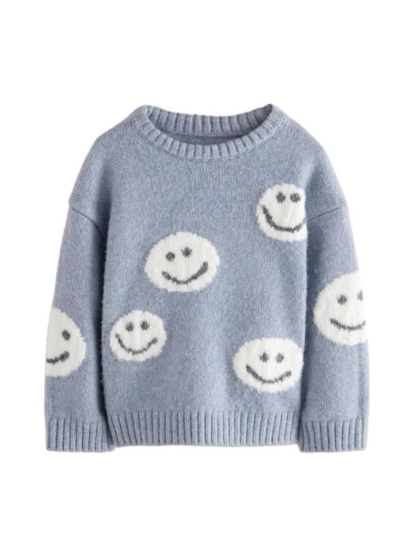 Next Next Pulover  golublje plava / bijela