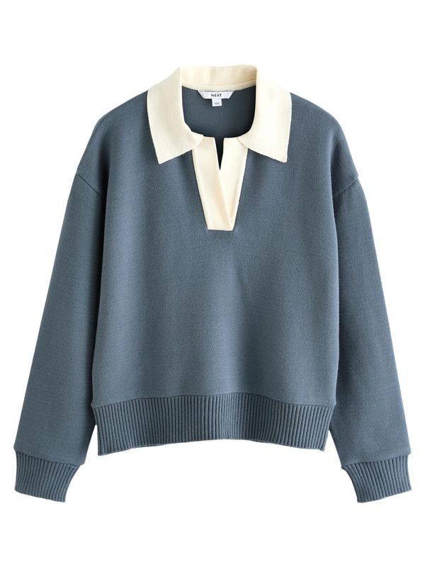 Next Next Pulover  plava / bijela