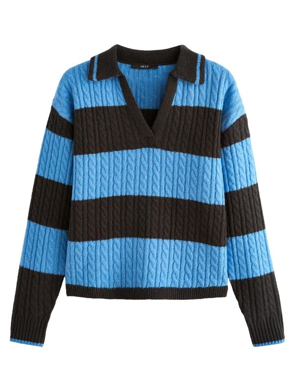 Next Next Pulover  plava / smeđa