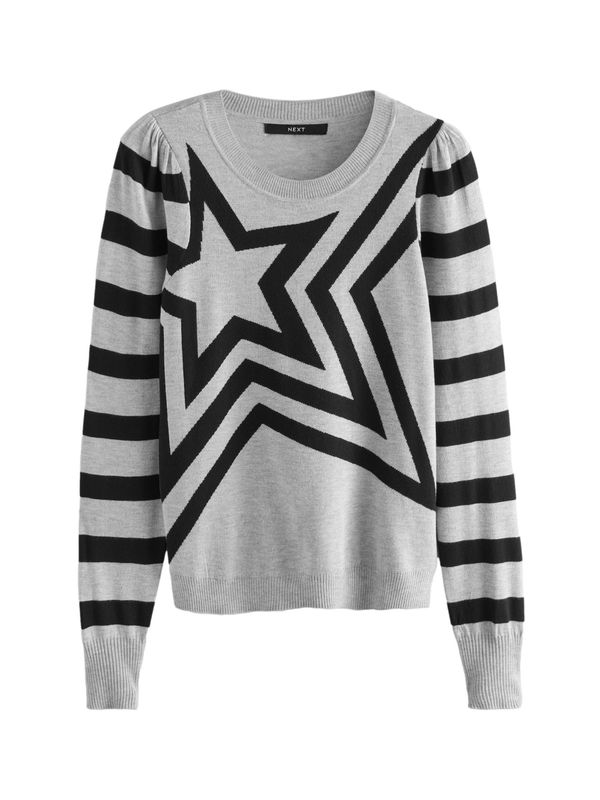 Next Next Pulover  siva / crna
