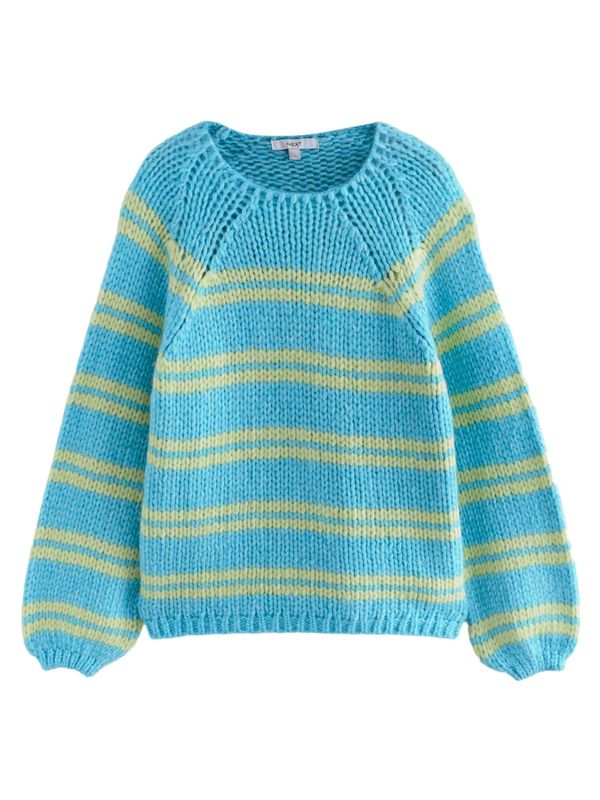 Next Next Pulover  svijetloplava / svijetlozelena