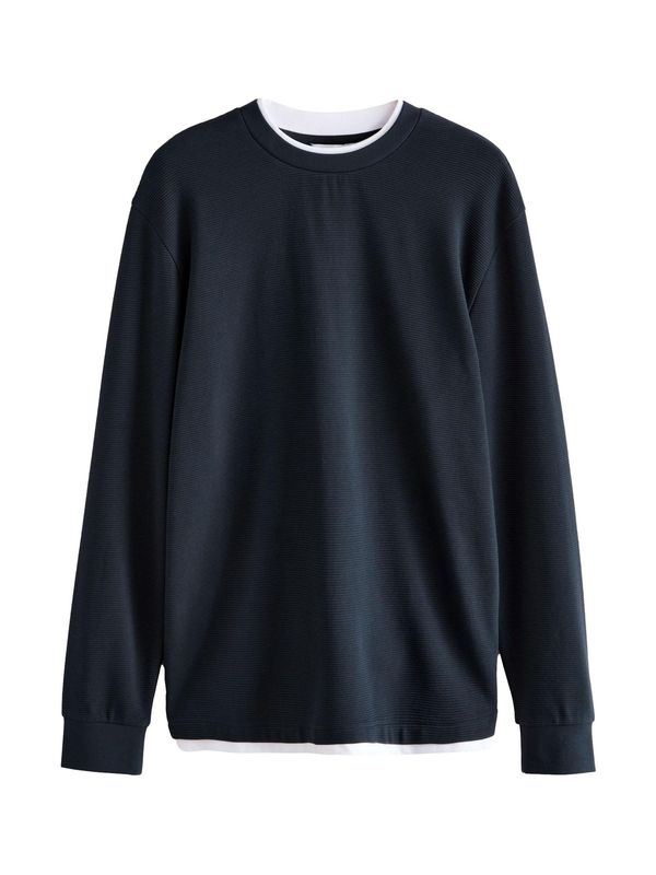 Next Next Pulover  tamno plava / bijela