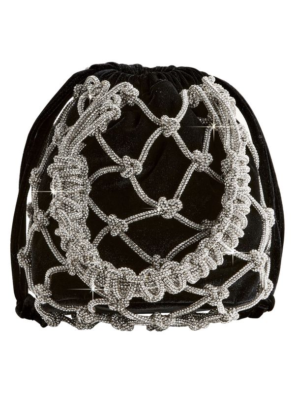 Next Next Ručna torbica  crna / srebro