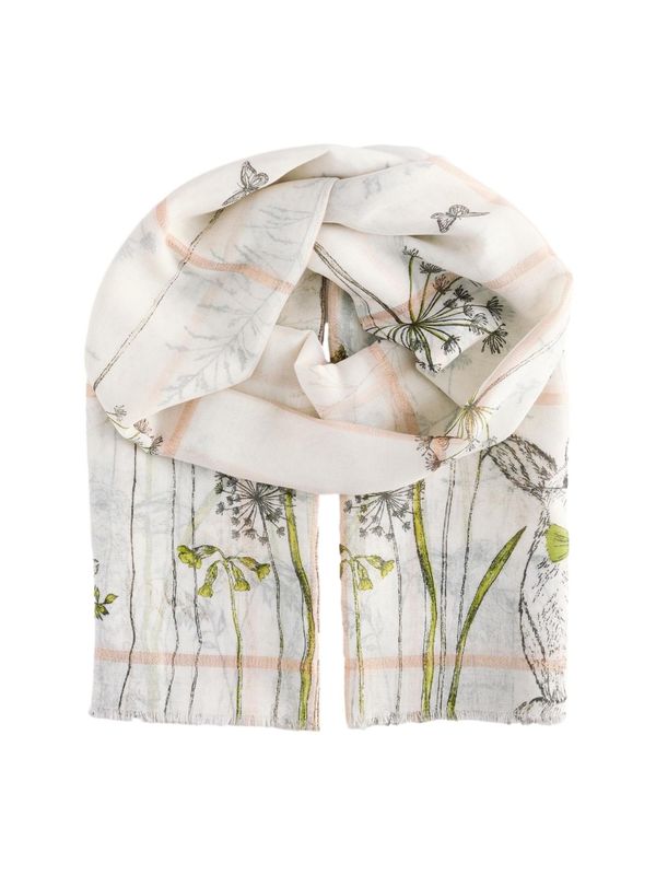 Next Next Šal  boja pijeska / crna / prljavo bijela