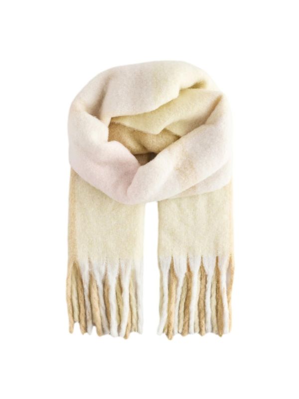 Next Next Šal  senf / pastelno žuta / rosé