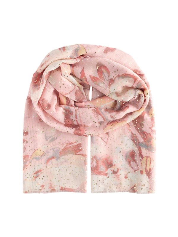 Next Next Šal  zlatna / svijetlosiva / roza / roza