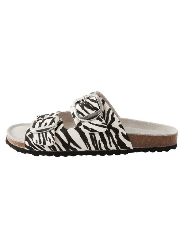 Next Next Sandale  crna / bijela