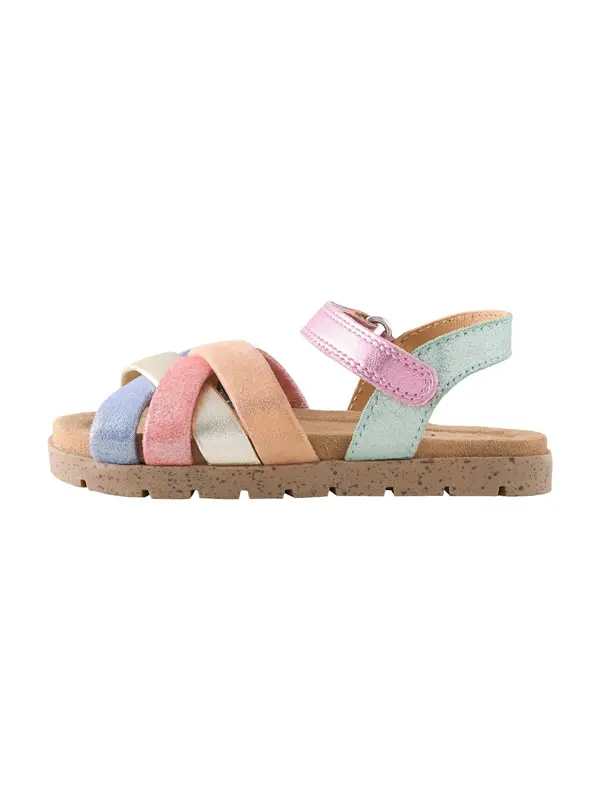 Next Next Sandale  plava / menta / marelica / roza