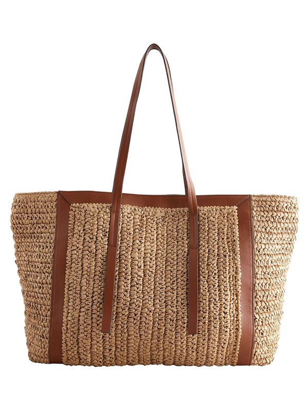 Next Next Shopper torba  bež / smeđa