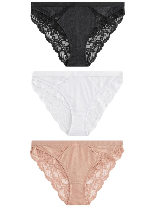 Next Next Slip  bež / crna / bijela