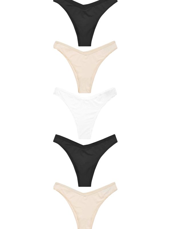 Next Next Slip  bež / crna / bijela