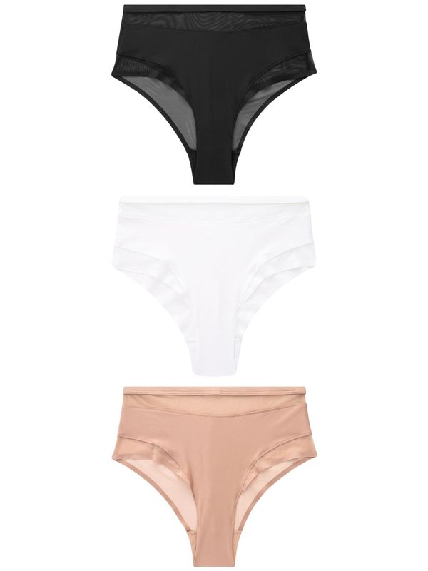 Next Next Slip  bež / crna / bijela