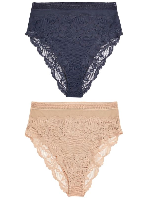 Next Next Slip  bež / mornarsko plava