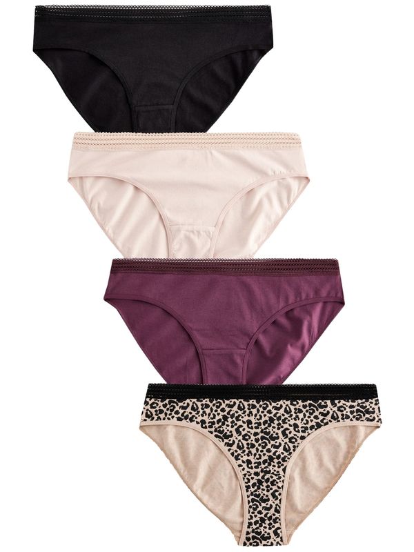 Next Next Slip  bež / pastelno roza / purpurna / crna