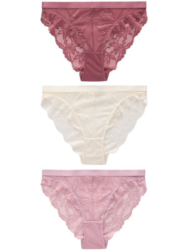 Next Next Slip  ecru/prljavo bijela / sivkasto ljubičasta (mauve) / roza