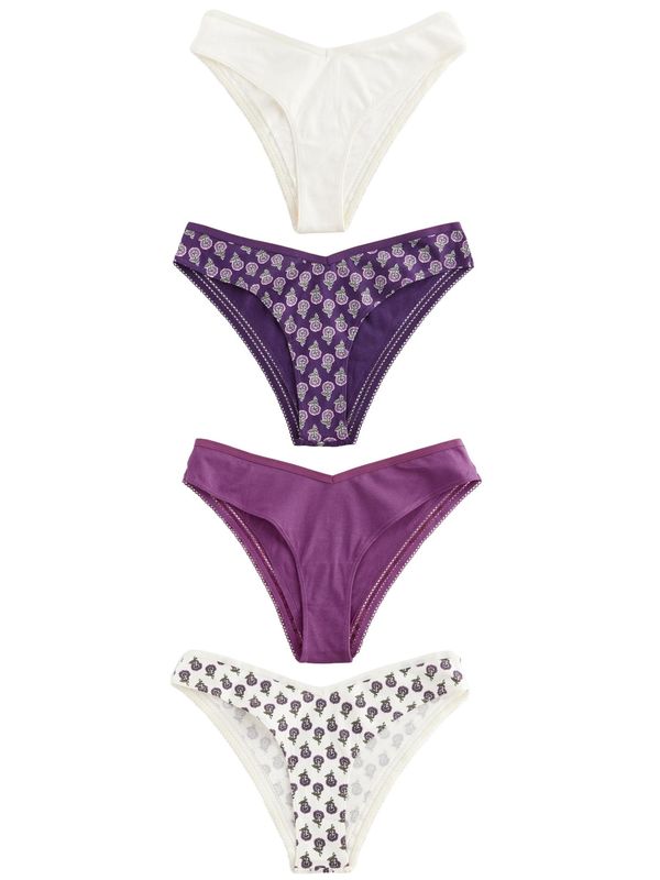 Next Next Slip  ljubičasto crvena / tamno ljubičasta / bijela