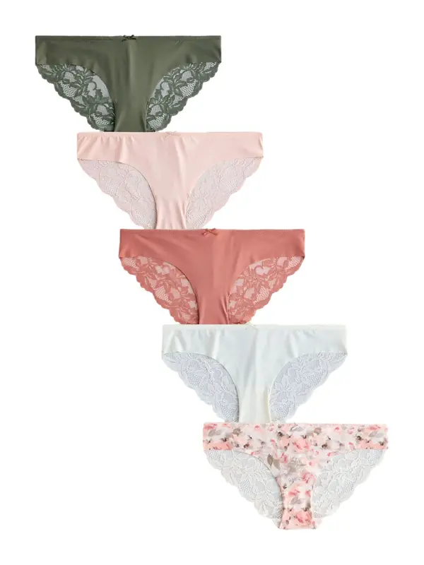 Next Next Slip  maslinasta / losos / rosé / puder roza / bijela
