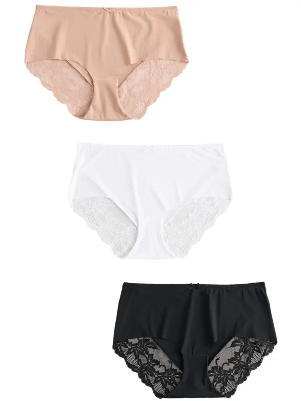 Next Next Slip  nude / crna / bijela