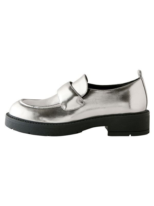 Next Next Slip On cipele  crna / srebro