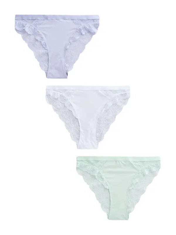 Next Next Slip  pastelno zelena / svijetloljubičasta / bijela
