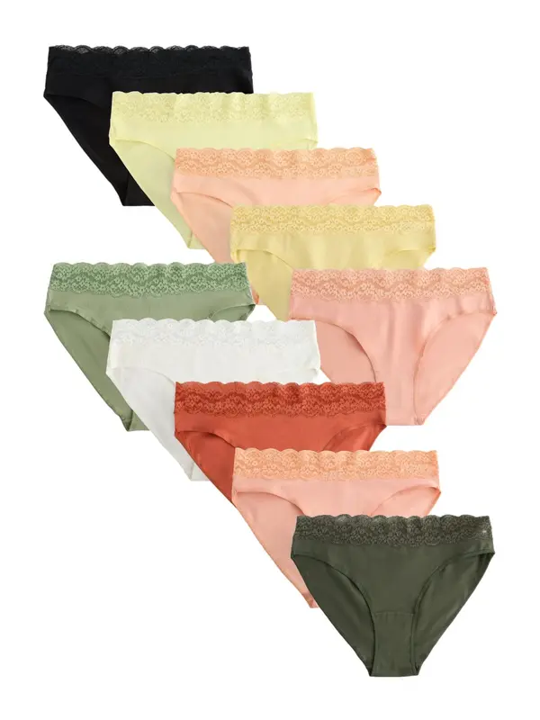 Next Next Slip  pastelno žuta / zelena / ciglasto crvena / rosé / crna / bijela