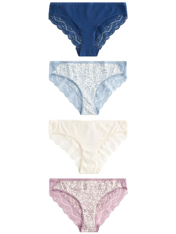 Next Next Slip  plava / ružičasto crvena / bijela