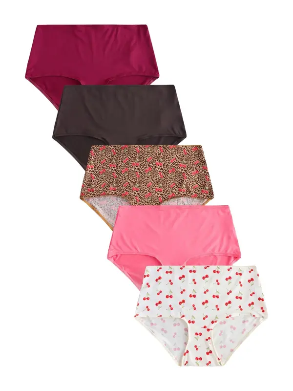 Next Next Slip  roza / bordo / crna / bijela