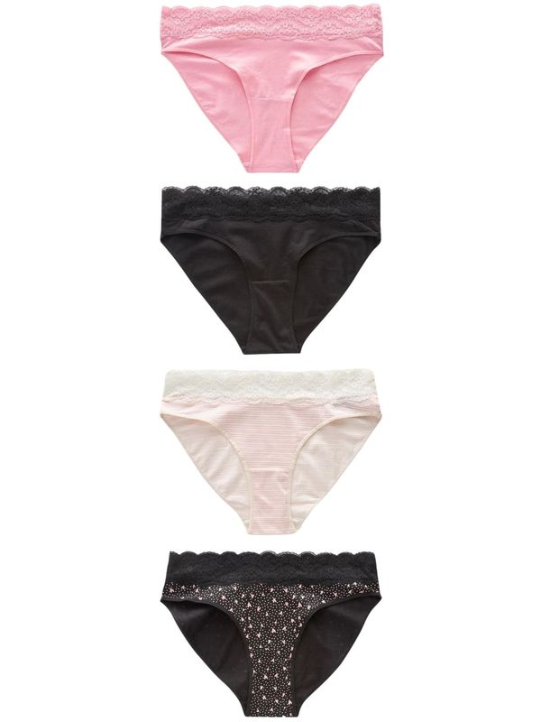 Next Next Slip  roza / crna