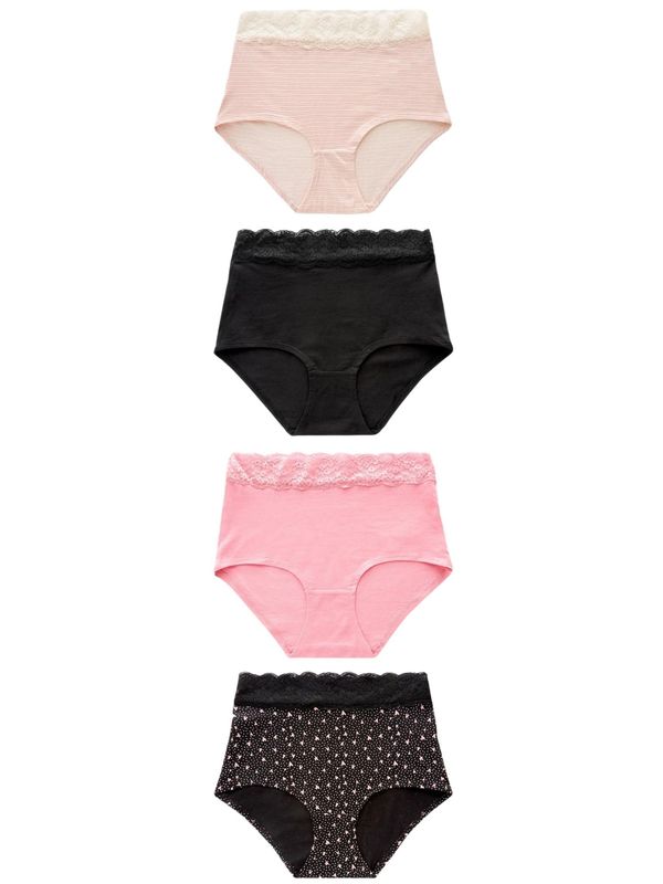 Next Next Slip  roza / crna