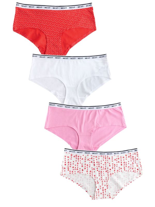 Next Next Slip  roza / crvena / crna / bijela