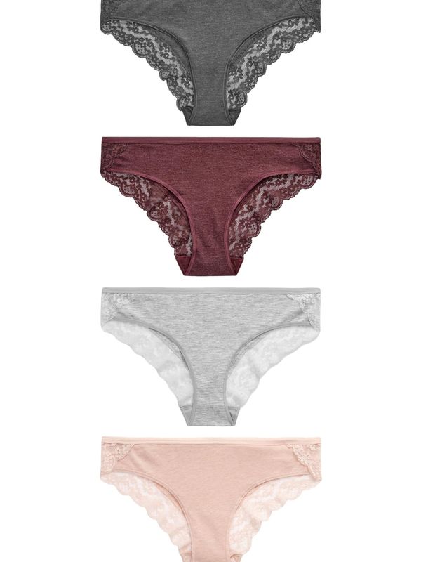 Next Next Slip  siva / roza / bordo