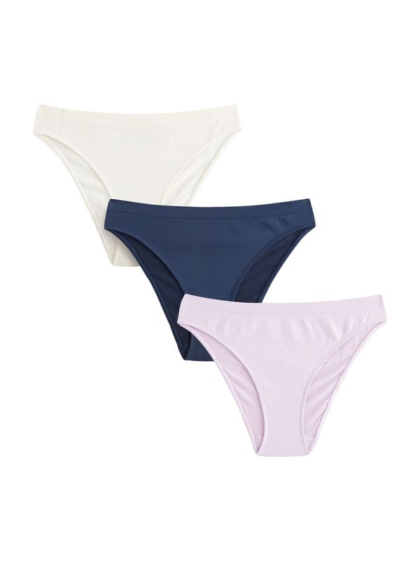 Next Next Slip  tamno plava / pastelno ljubičasta / prljavo bijela