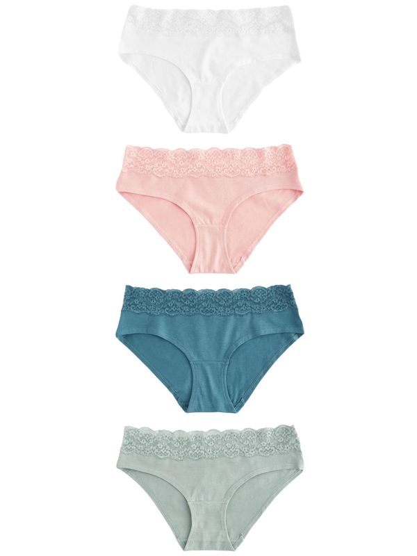 Next Next Slip  zelena / petrol / svijetloroza / bijela