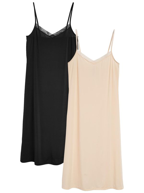 Next Next Spavaćica košulja  boja pijeska / crna