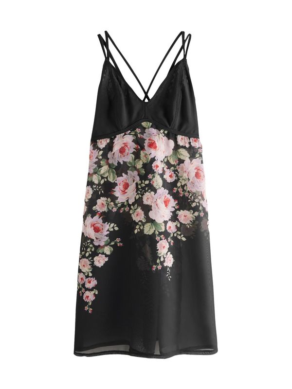 Next Next Spavaćica košulja  zelena / lavanda / roza / crna