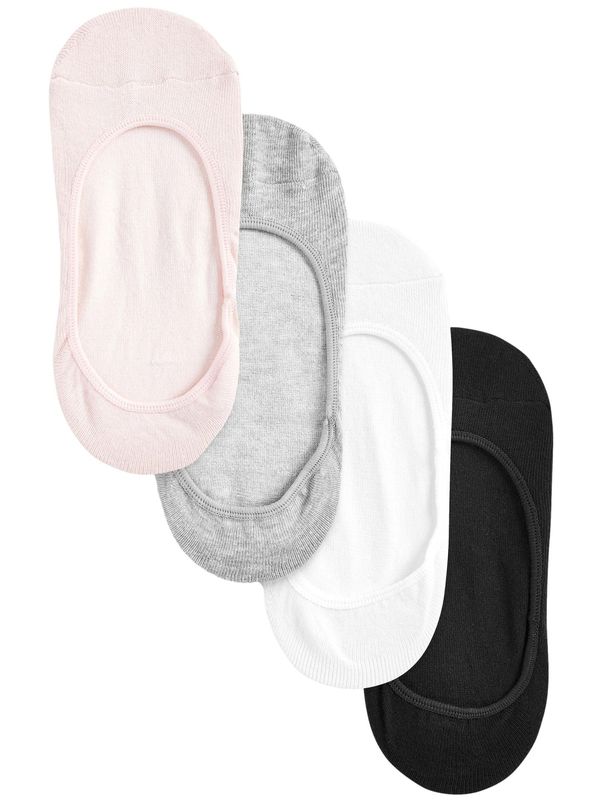 Next Next Stopalice  siva melange / roza / crna / bijela