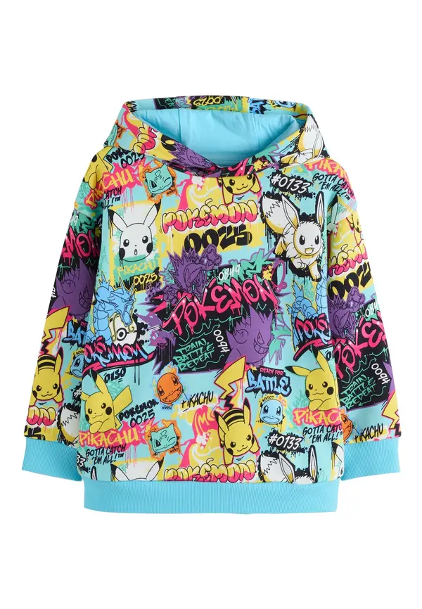 Next Next Sweater majica  akvamarin / žuta / ljubičasta / bijela