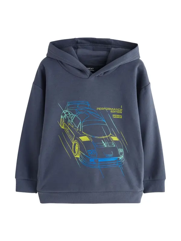 Next Next Sweater majica  azur / tamno plava / žuta / neonsko zelena