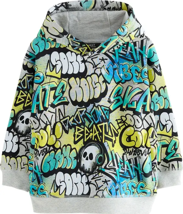 Next Next Sweater majica  azur / žuta / svijetlosiva / crna