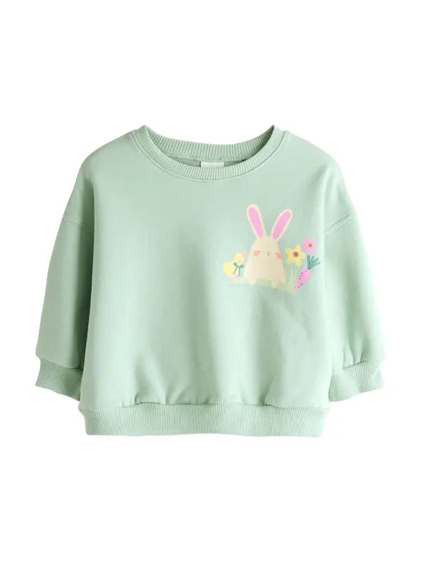 Next Next Sweater majica  bež / menta / marelica / roza